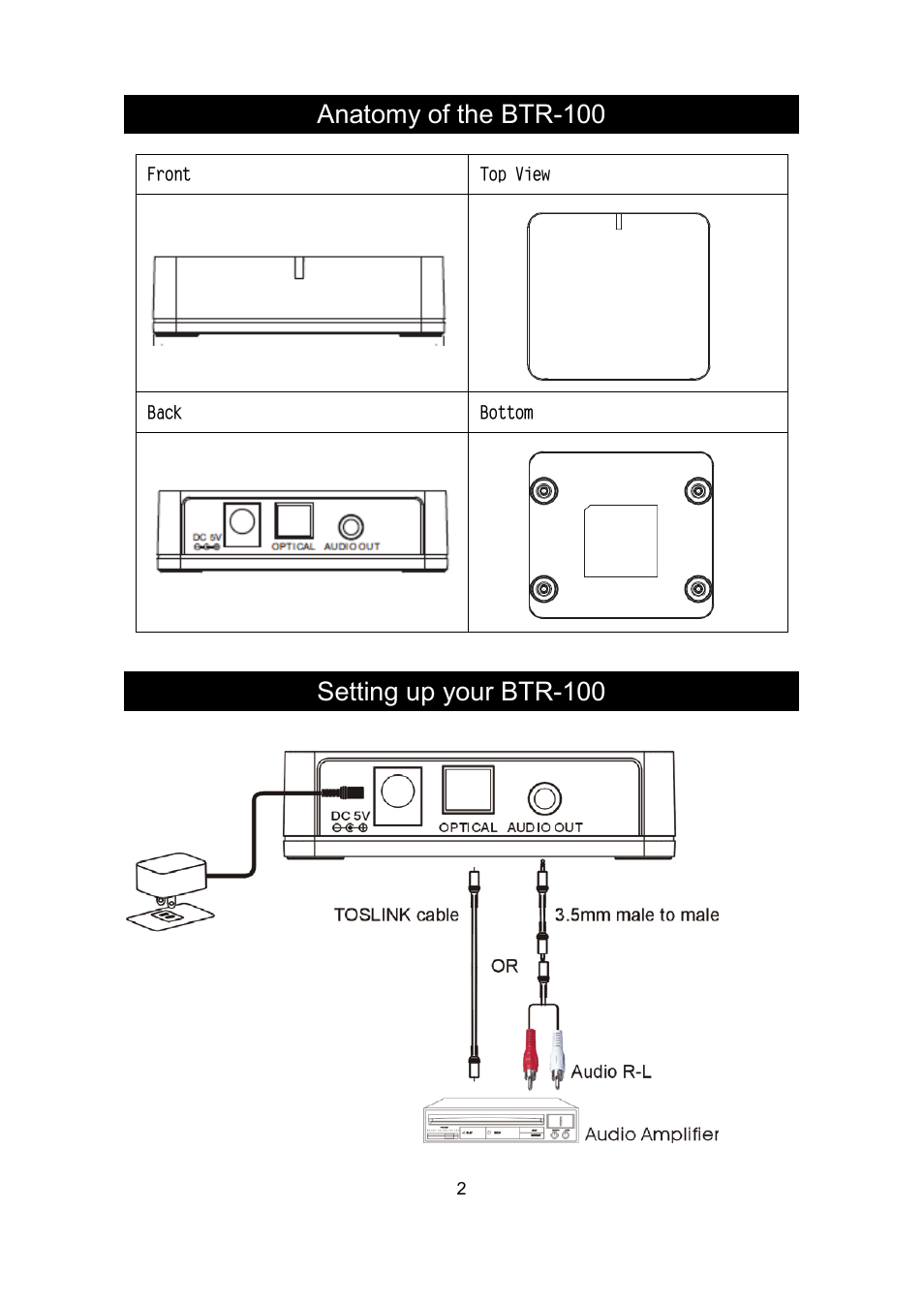 Optoma BTR100 User Manual | Page 3 / 9