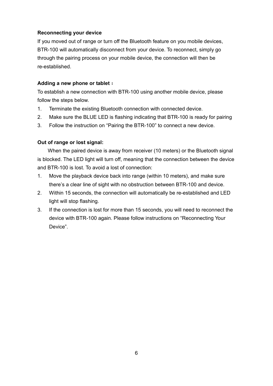 Optoma BTR100 User Manual | Page 7 / 9