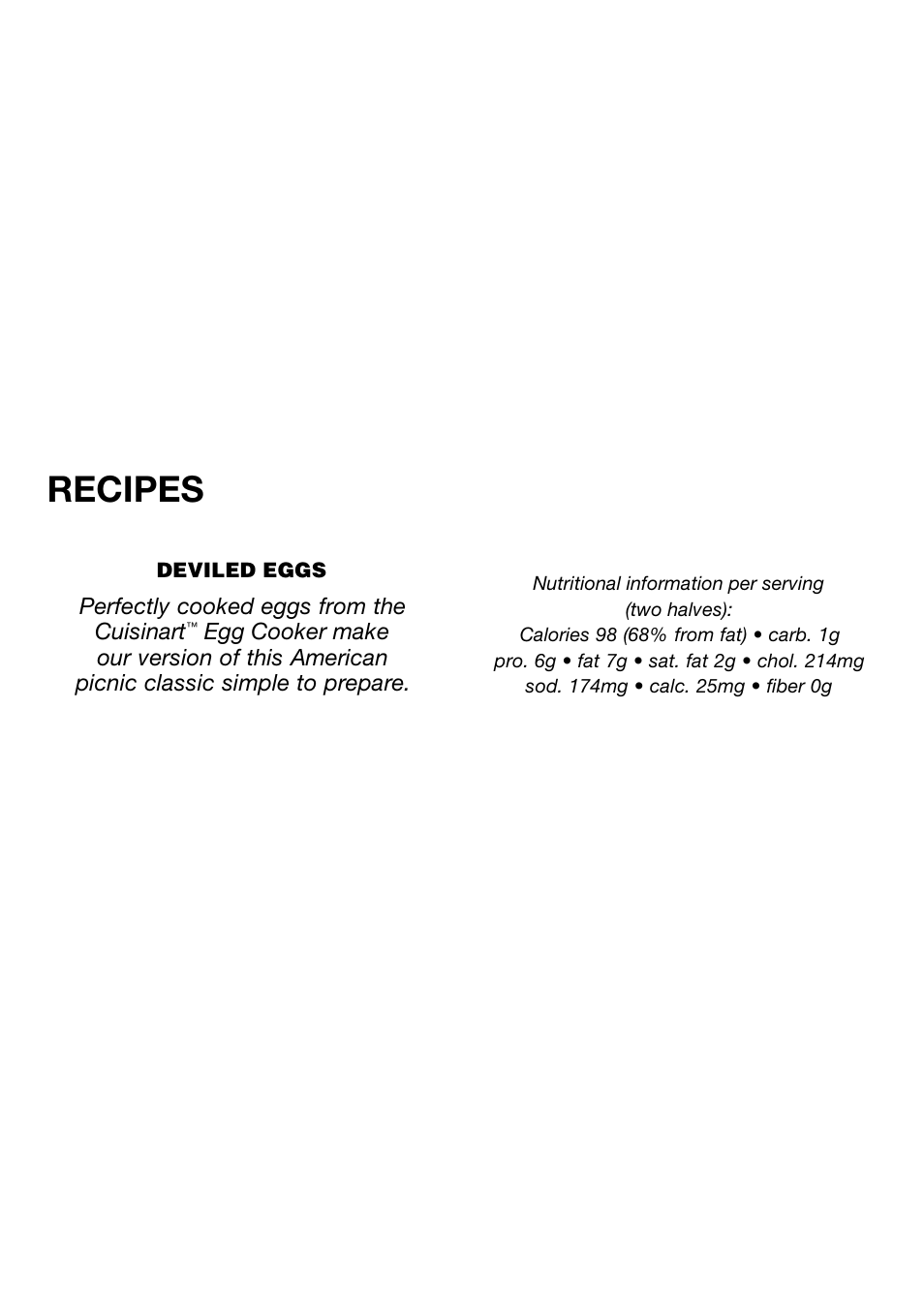 Recipes | Cuisinart CEC-7C User Manual | Page 7 / 10