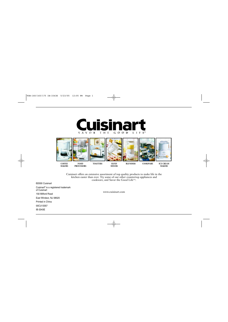 Cuisinart TOB Series User Manual | Page 27 / 27