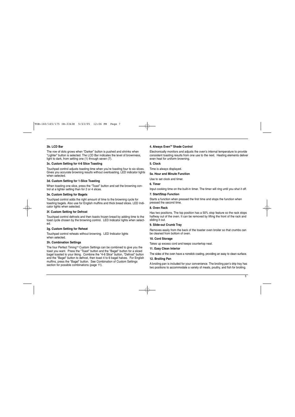 Cuisinart TOB Series User Manual | Page 6 / 27