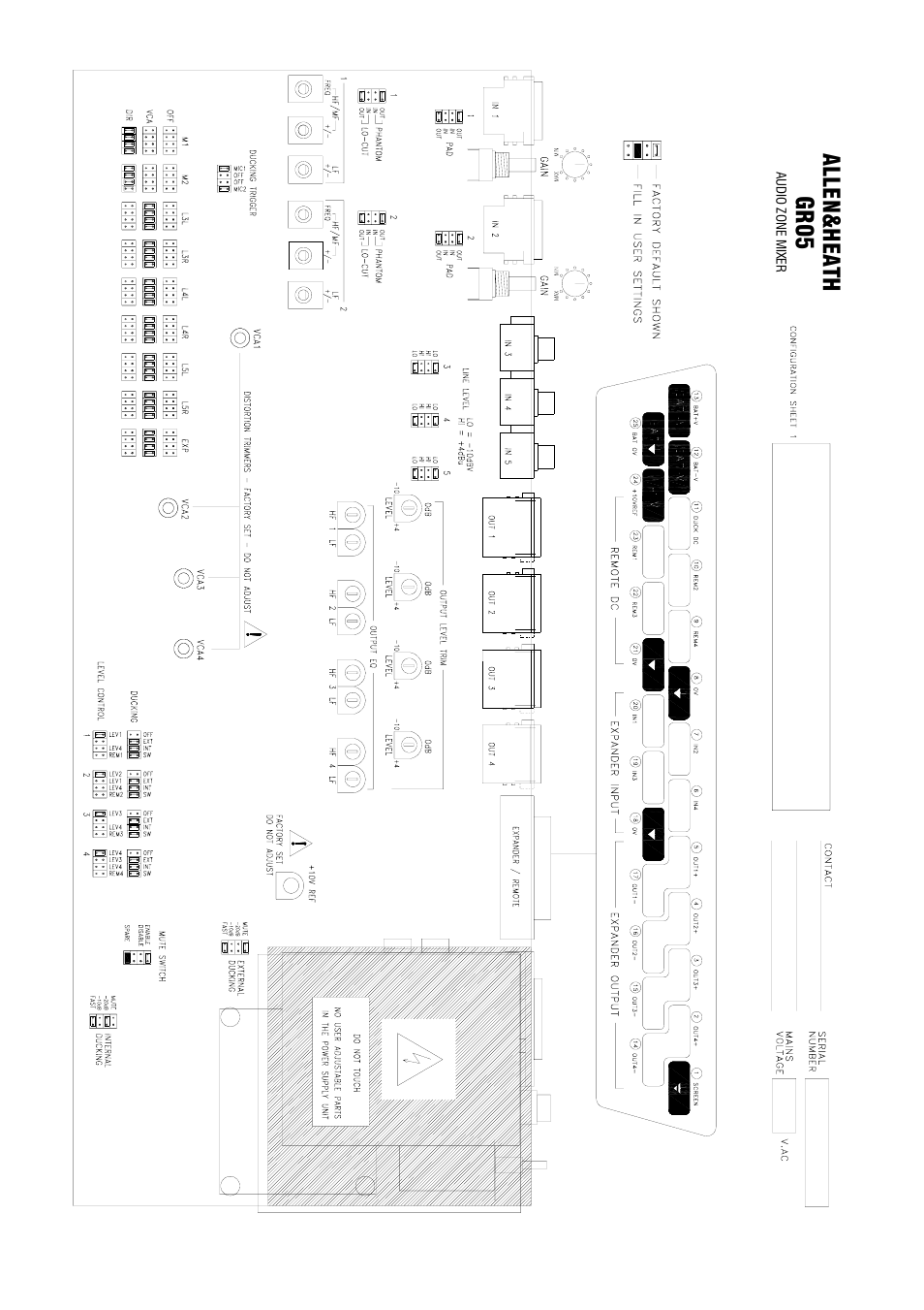 Gr 05, Allen& hea th | Allen&Heath GR05 User Manual | Page 24 / 24