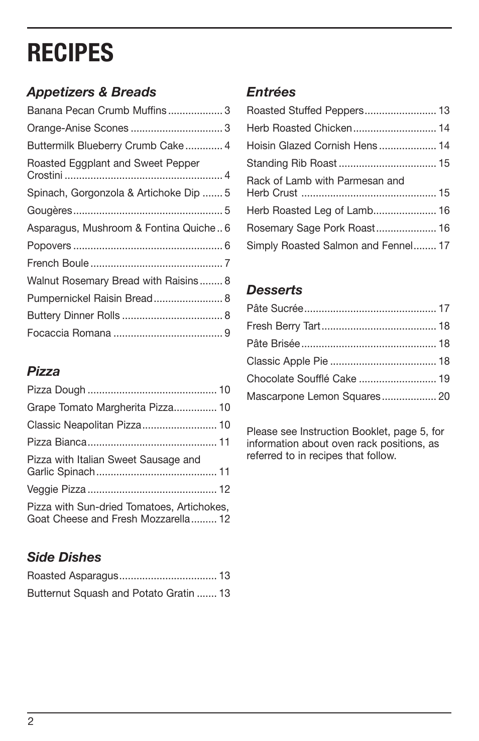 Recipes | Cuisinart BRK Series User Manual | Page 2 / 20