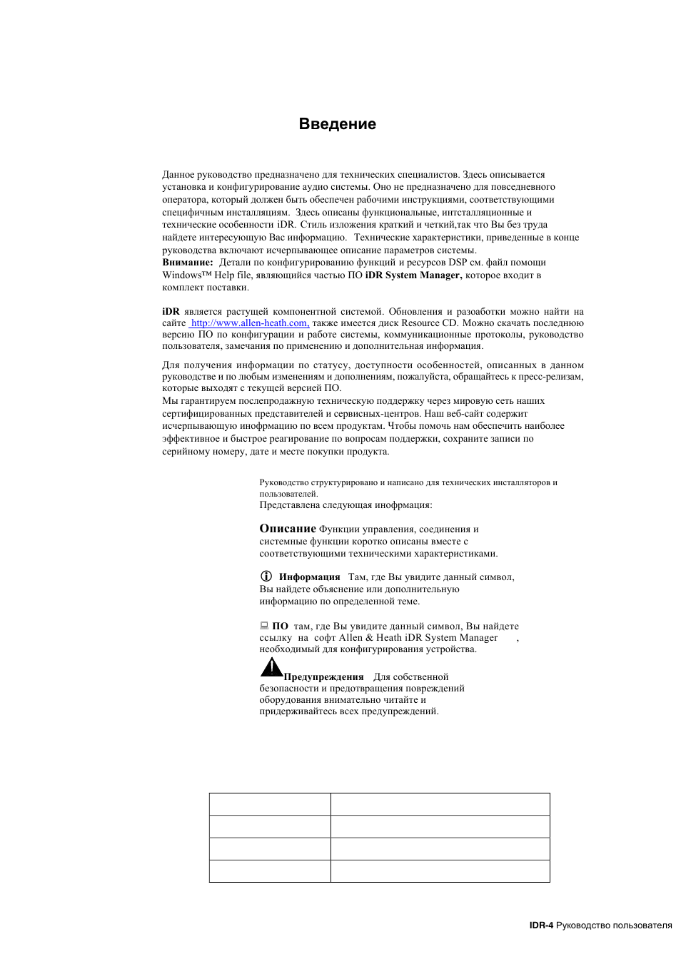 Allen&Heath iDR-4 User Manual | Page 4 / 47
