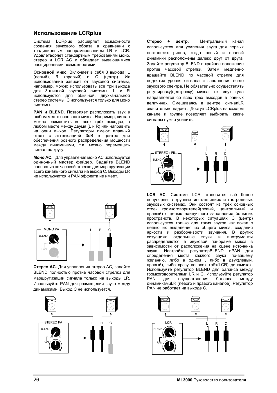 Lcrplus | Allen&Heath ML3000 User Manual | Page 26 / 48