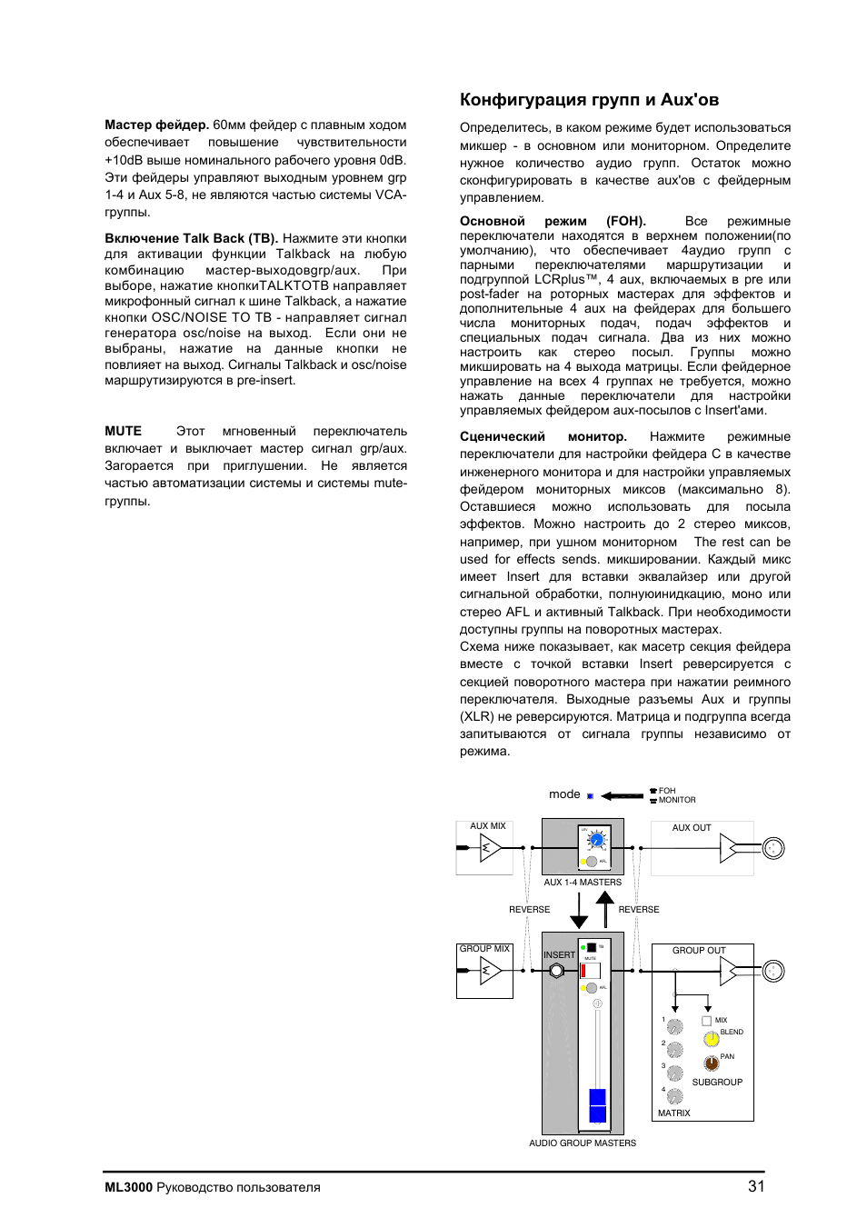Allen&Heath ML3000 User Manual | Page 31 / 48