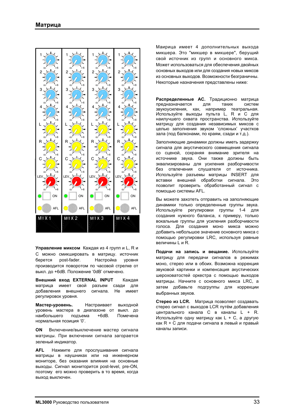 Allen&Heath ML3000 User Manual | Page 33 / 48