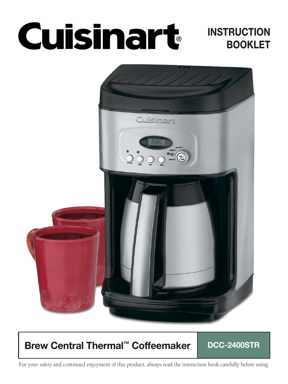 Cuisinart DCC-2400STR User Manual | 11 pages