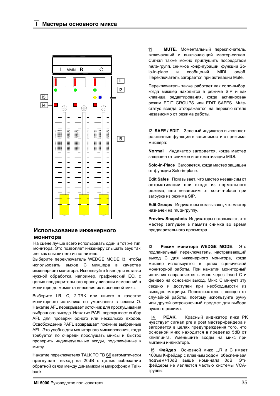 Allen&Heath ML5000 User Manual | Page 35 / 60