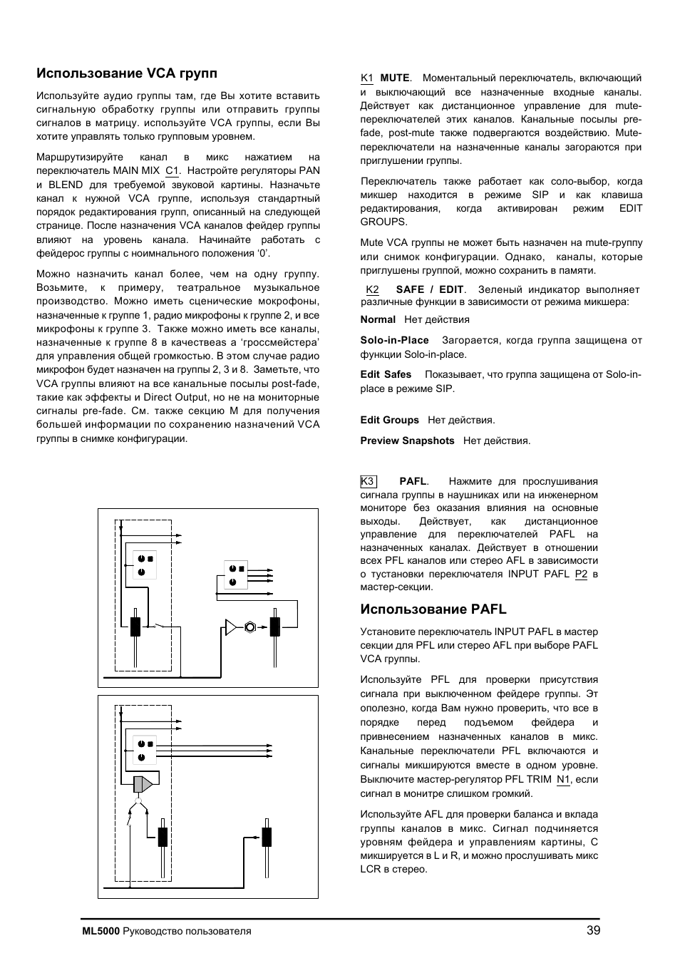 Pafl | Allen&Heath ML5000 User Manual | Page 39 / 60