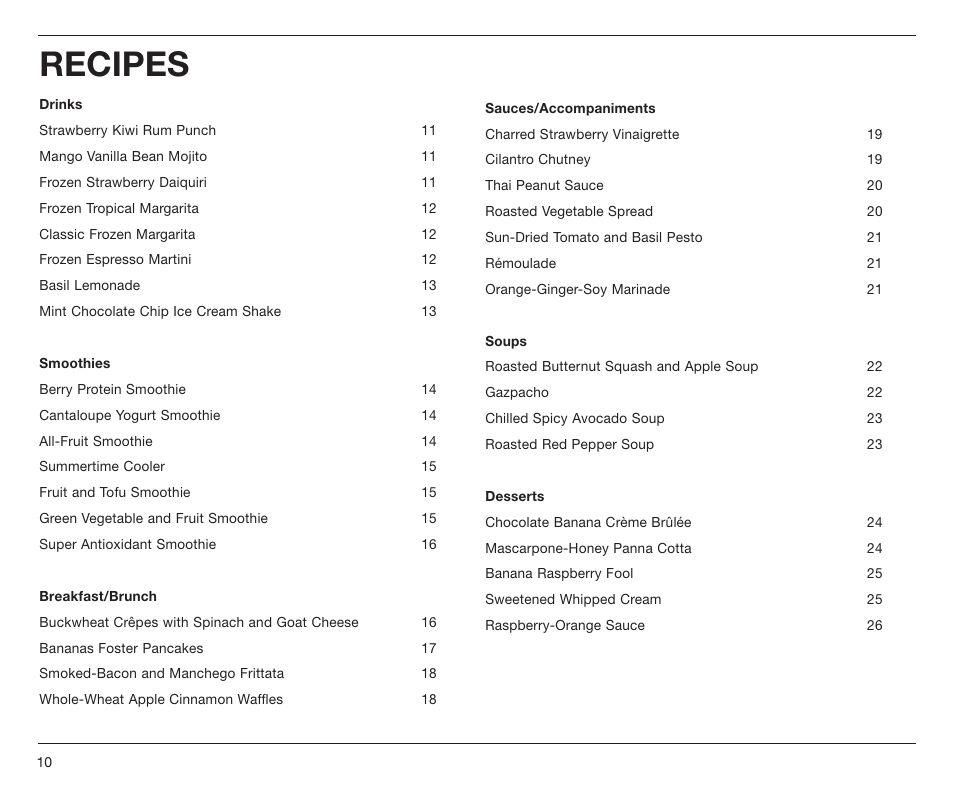 Recipes | Cuisinart PowerEdge CBT-1000 Series User Manual | Page 10 / 29