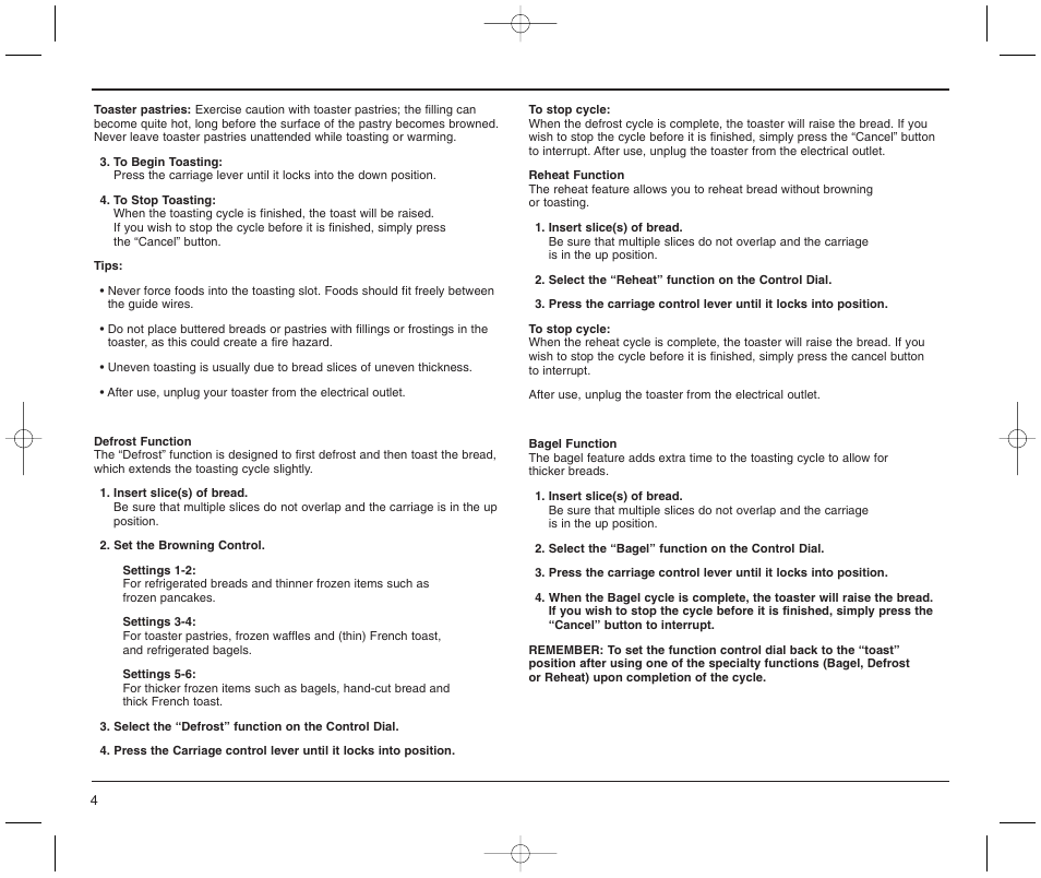 Cuisinart CPT-60M Series User Manual | Page 4 / 9