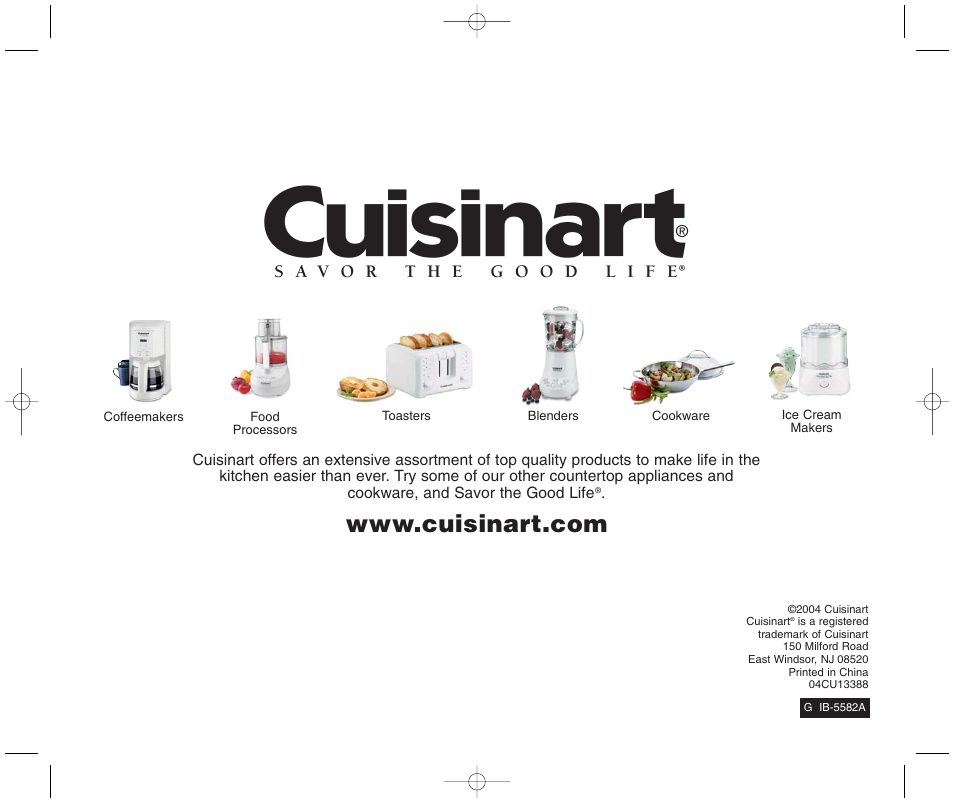 Cuisinart CPT-60M Series User Manual | Page 8 / 9