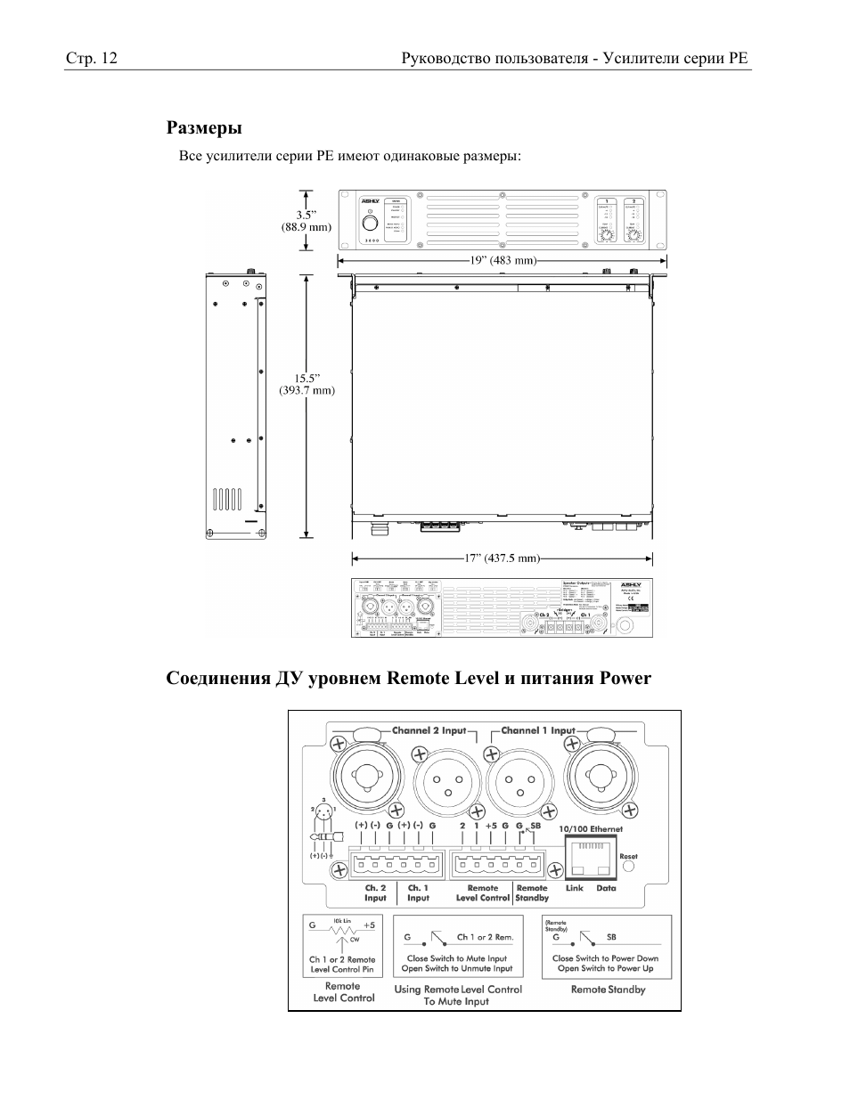 Ashly Audio PE User Manual | Page 12 / 13