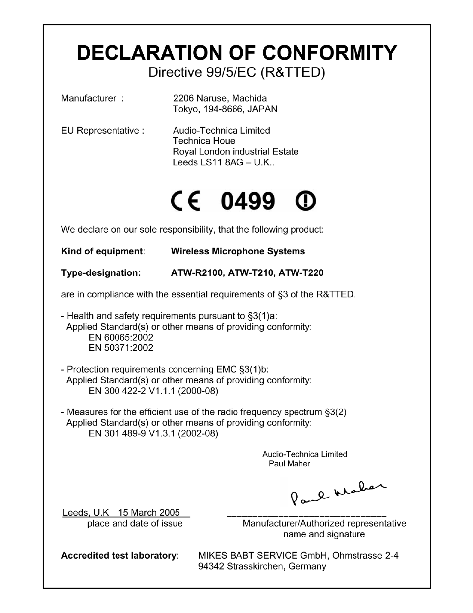 Audio-Technica ATW-2000 User Manual | Page 4 / 12