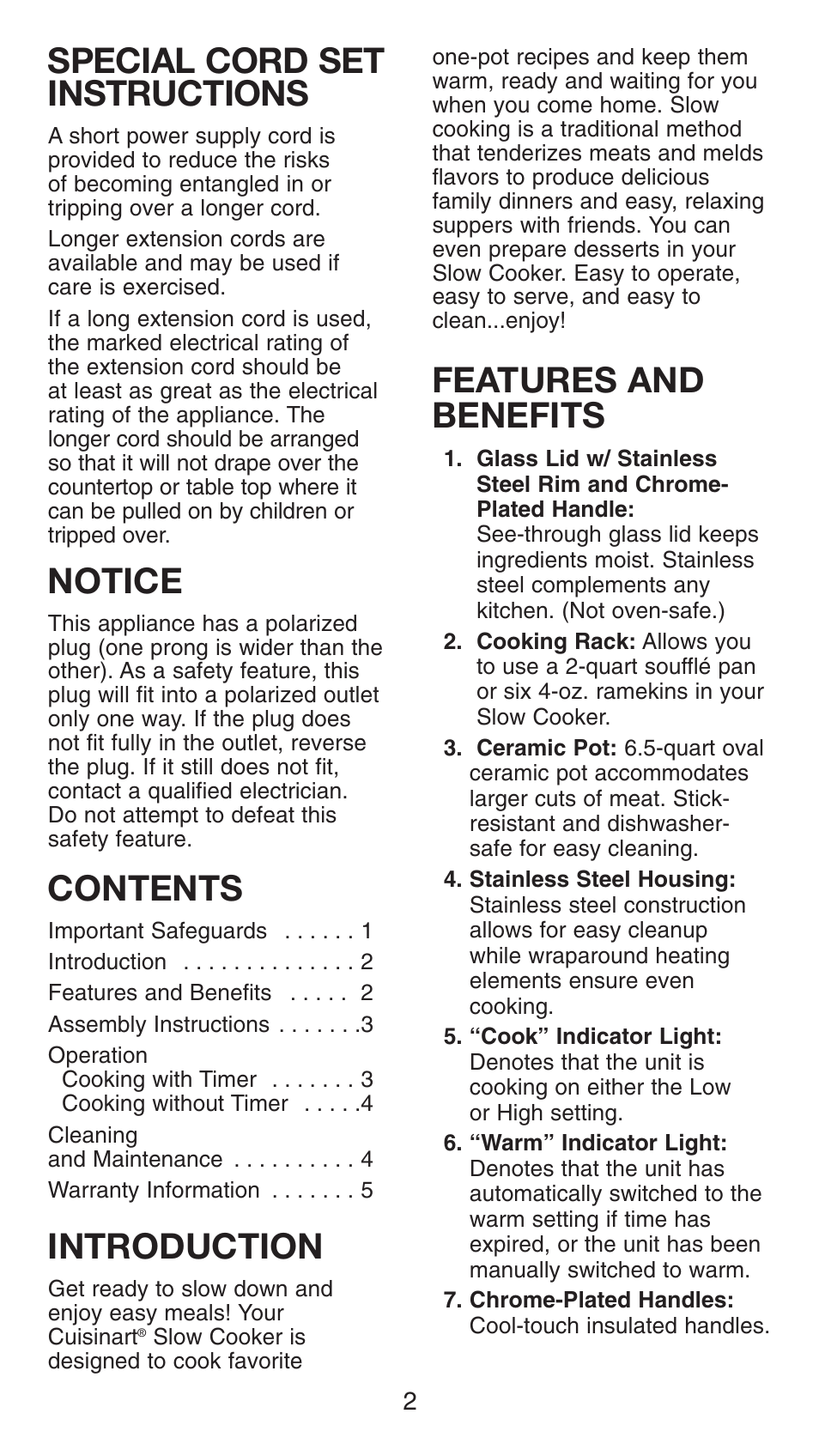 Cuisinart CSC-650C User Manual | Page 3 / 9