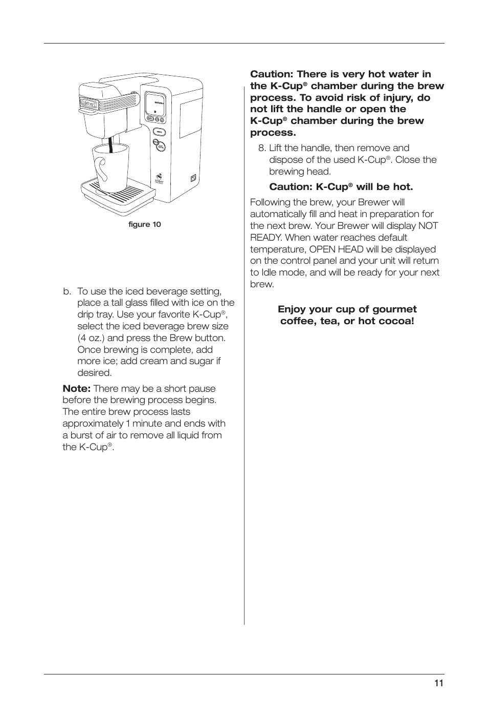 Keurig Cuisinart SS-700 User Manual | Page 11 / 25