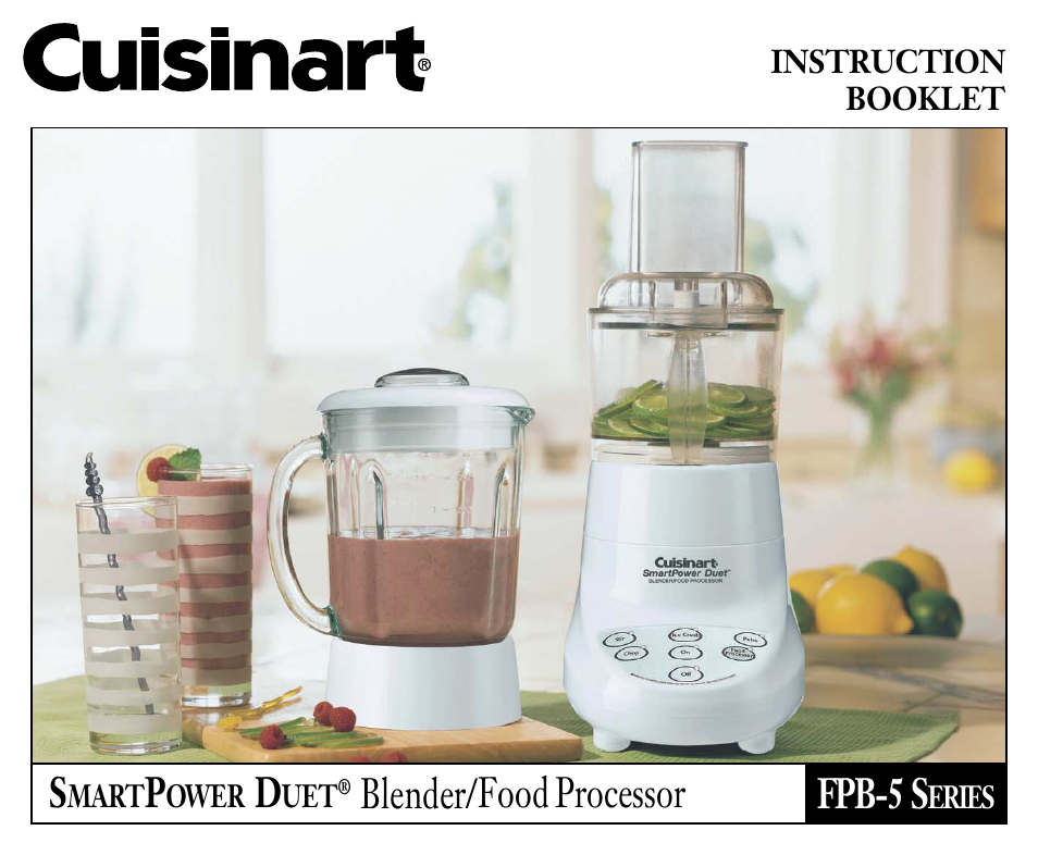 Cuisinart FPB-5 User Manual | 25 pages
