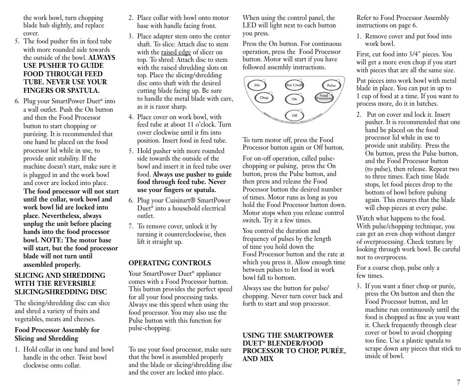 Cuisinart FPB-5 User Manual | Page 8 / 25