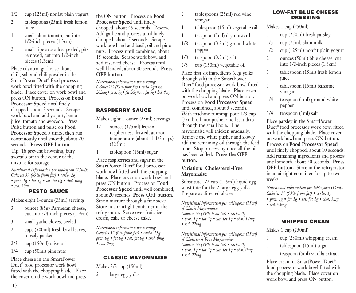 Cuisinart BFP-703C User Manual | Page 18 / 22