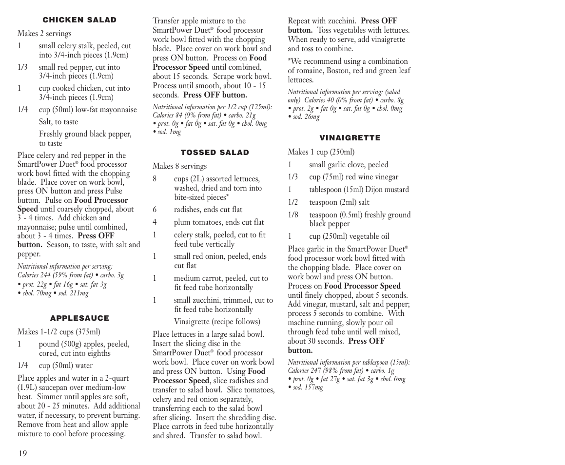 Cuisinart BFP-703C User Manual | Page 20 / 22