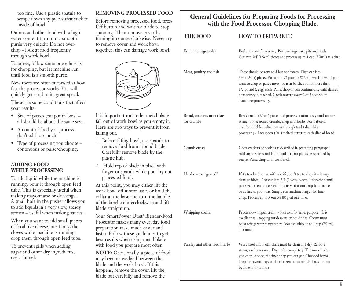 Cuisinart BFP-703C User Manual | Page 9 / 22