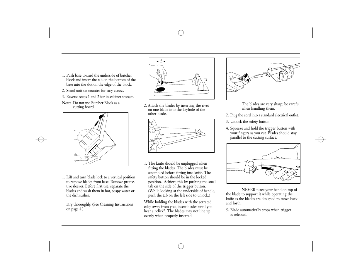 Use and care | Cuisinart CEK-40 User Manual | Page 4 / 8