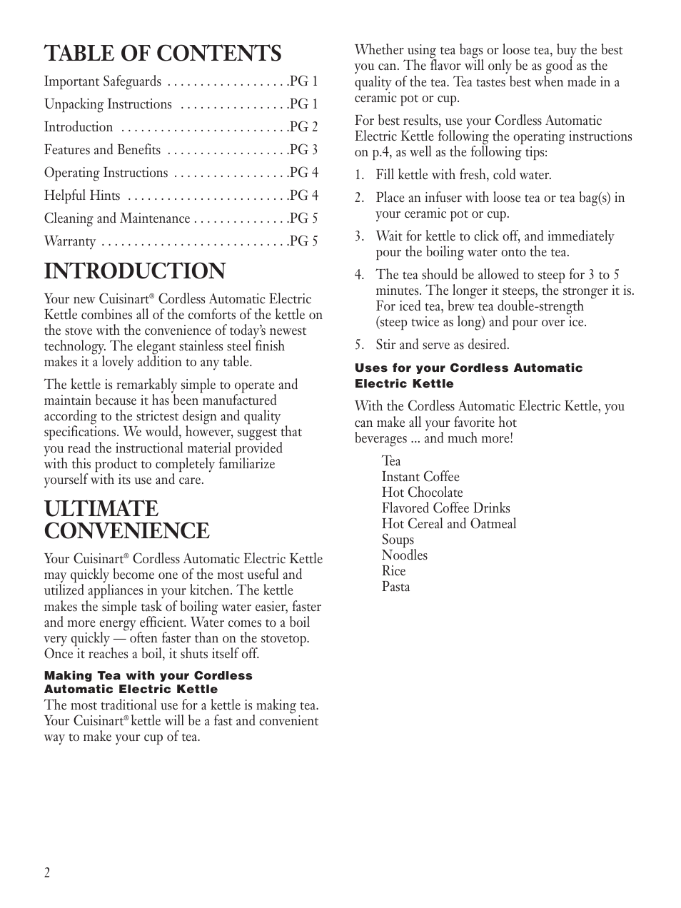 Cuisinart KUA-17 User Manual | Page 4 / 9