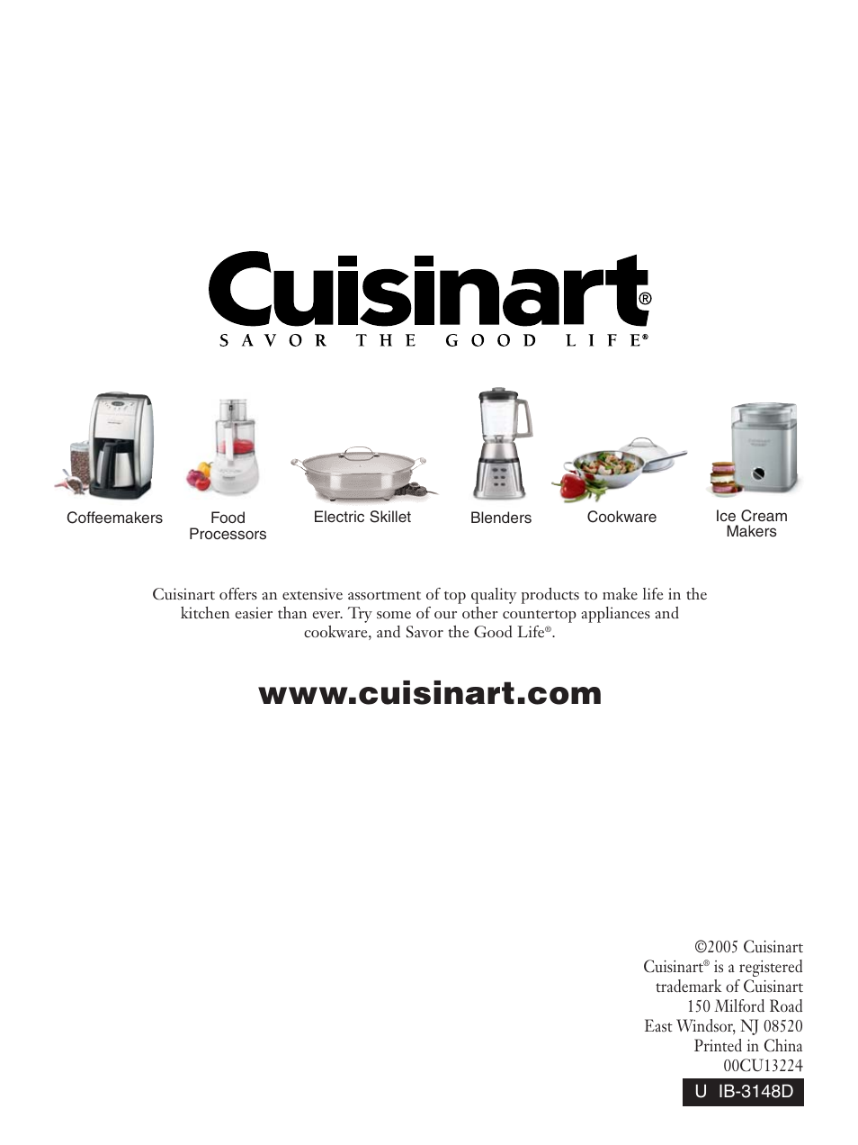 Cuisinart KUA-17 User Manual | Page 8 / 9