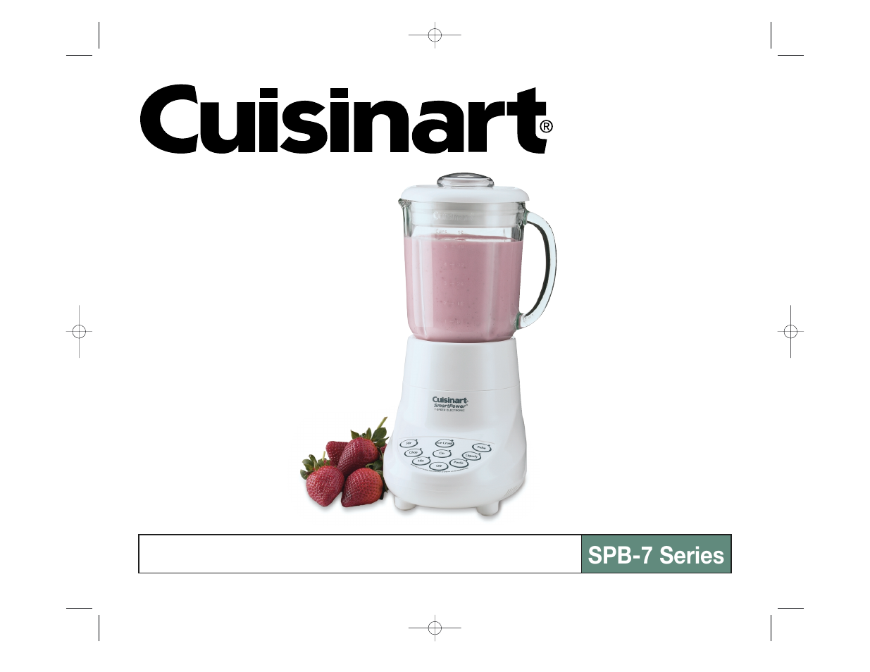 Cuisinart SPB-7 User Manual | 20 pages