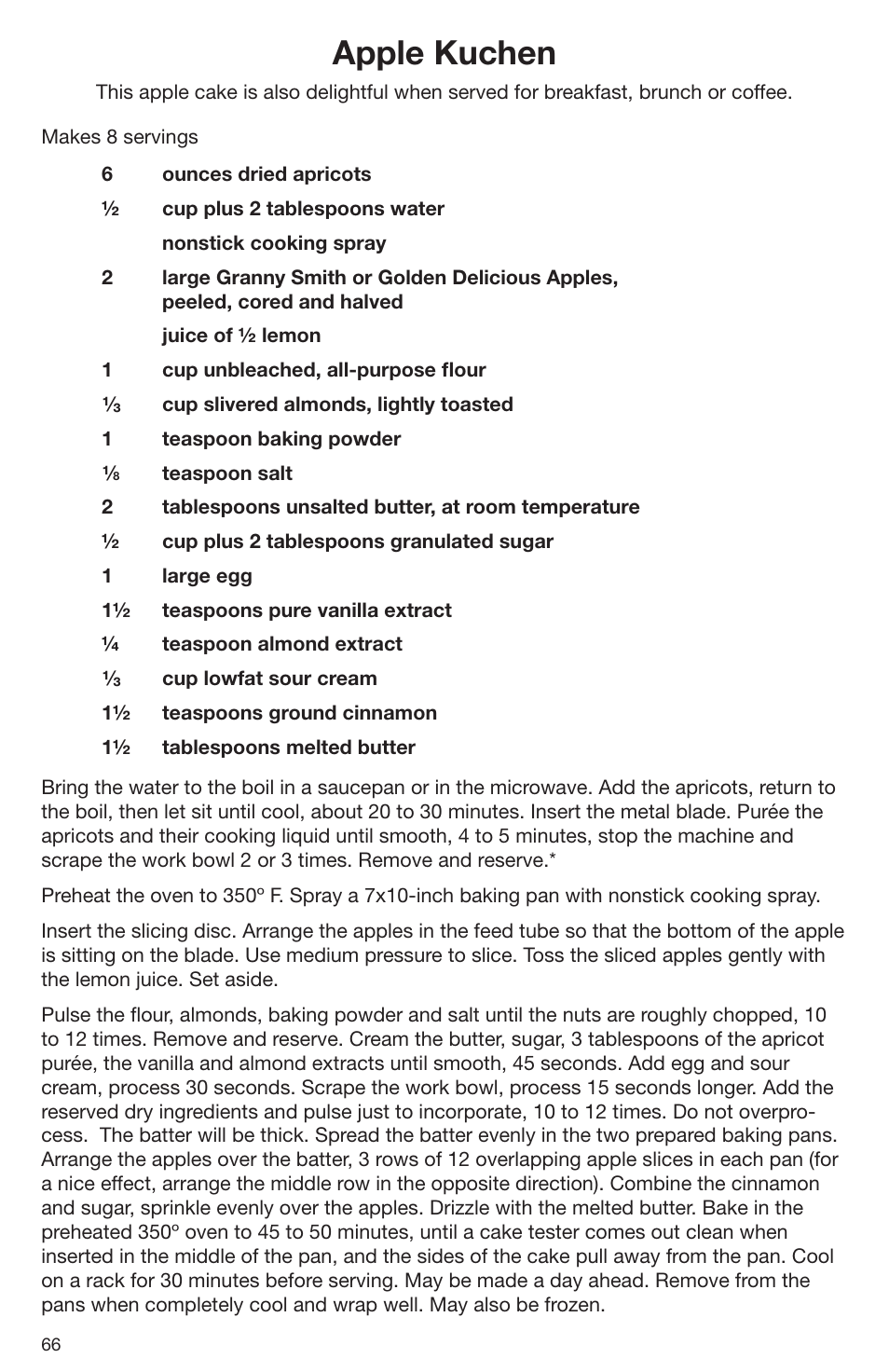 Apple kuchen | Cuisinart DLC-2009CHB User Manual | Page 66 / 73