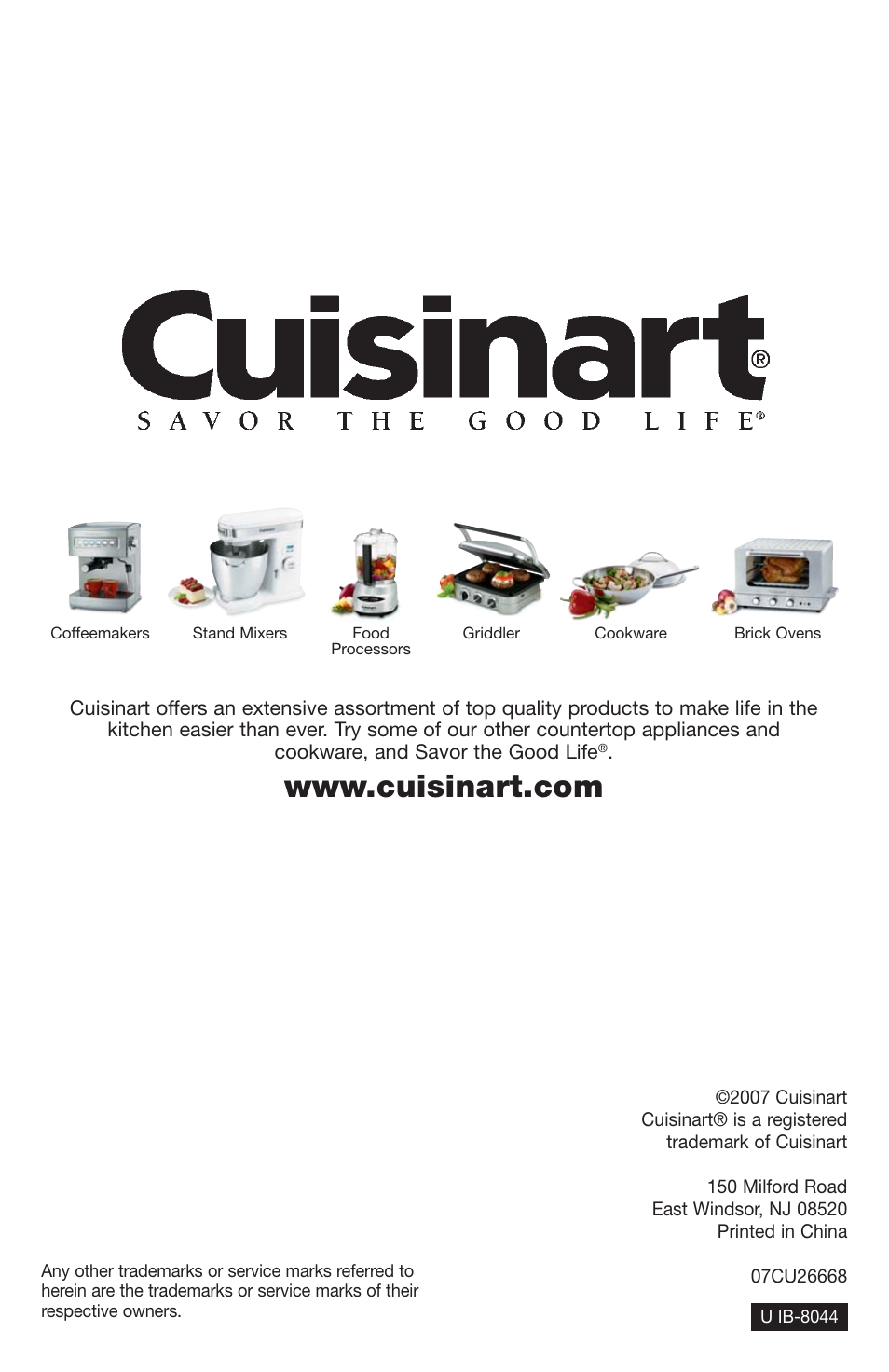 Cuisinart DLC-2009CHB User Manual | Page 72 / 73