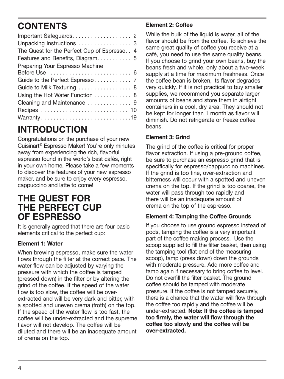 Cuisinart EM-100 User Manual | Page 4 / 20