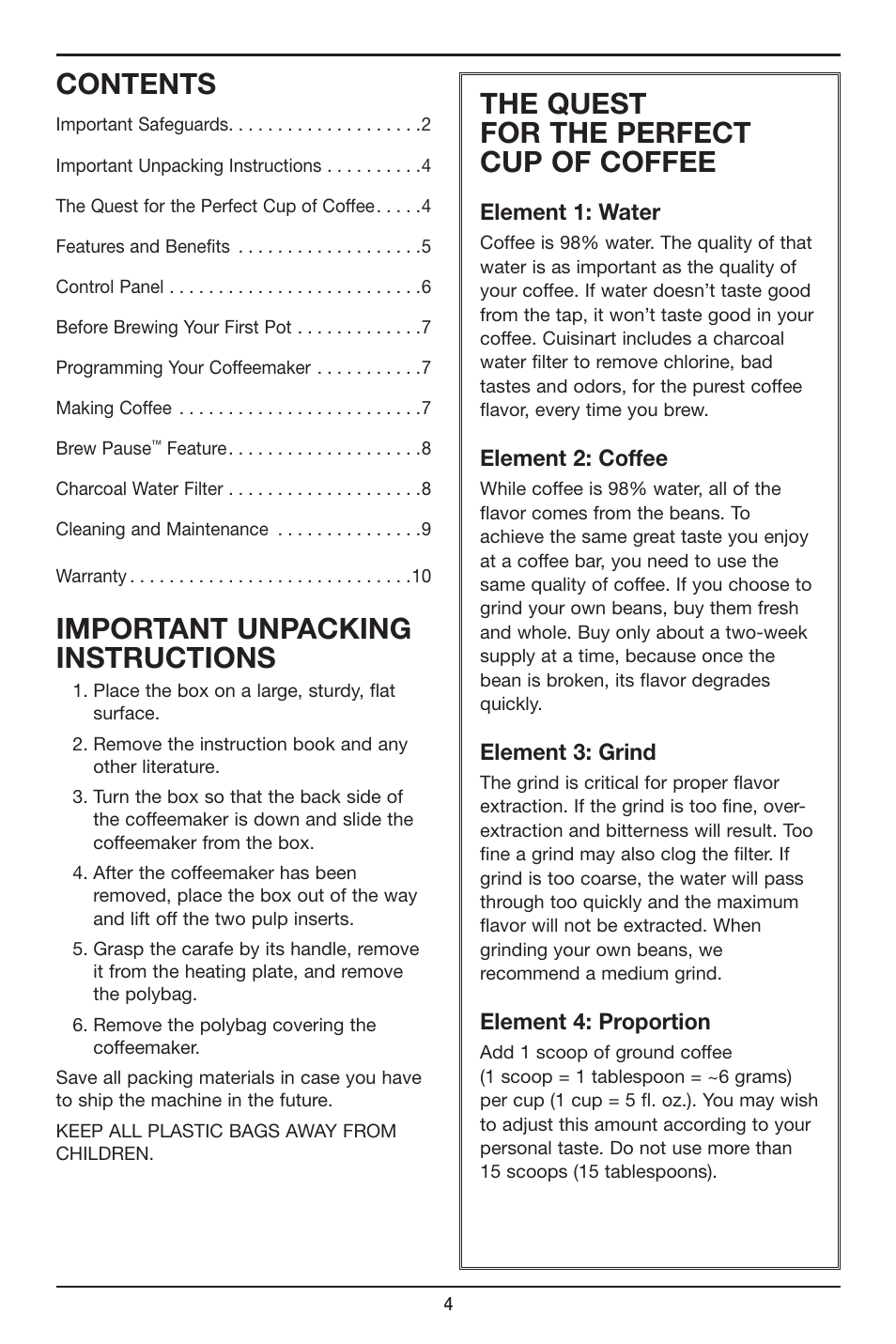 Cuisinart DCC-2650 User Manual | Page 4 / 13