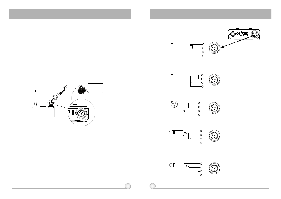 Belt pack transmitter, Af 4-pin input connection methods, Operating instructions | MIPRO act707d(2ce150)b User Manual | Page 12 / 13