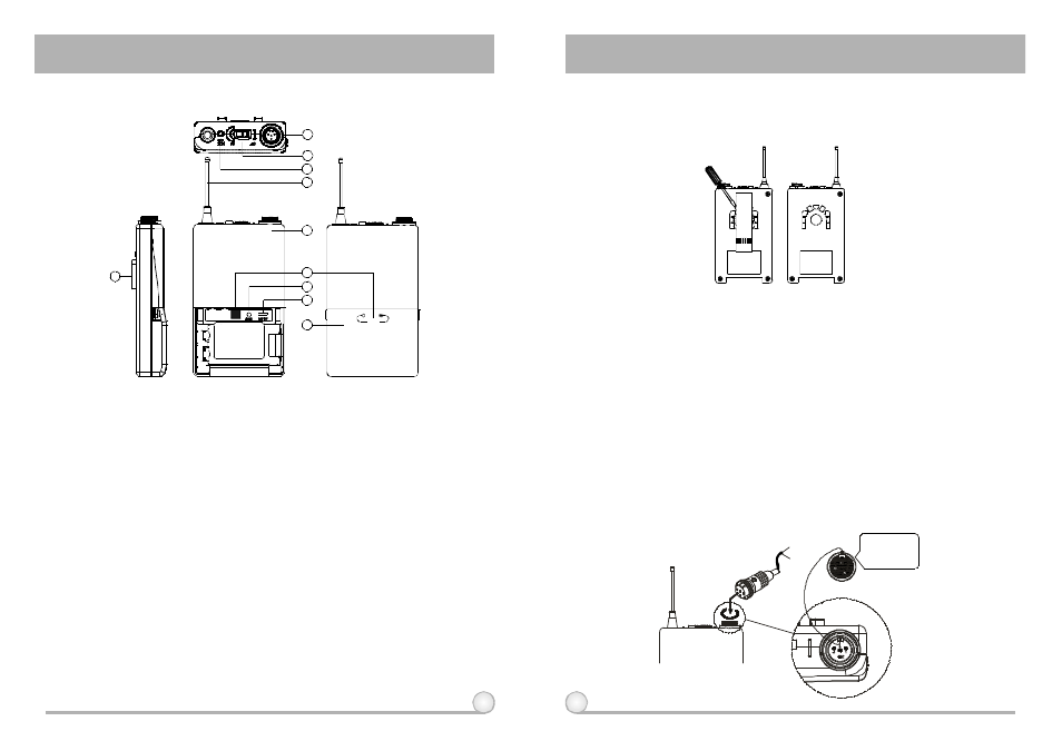 Belt pack transmitter | MIPRO act707de(2ce143d) User Manual | Page 8 / 9