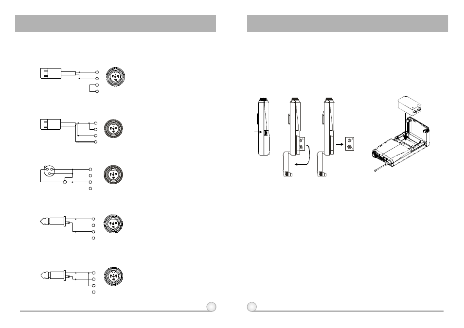 Belt pack transmitter, Af 4-pin input connection methods, Battery installation | Cautions | MIPRO act707de(2ce143d) User Manual | Page 9 / 9