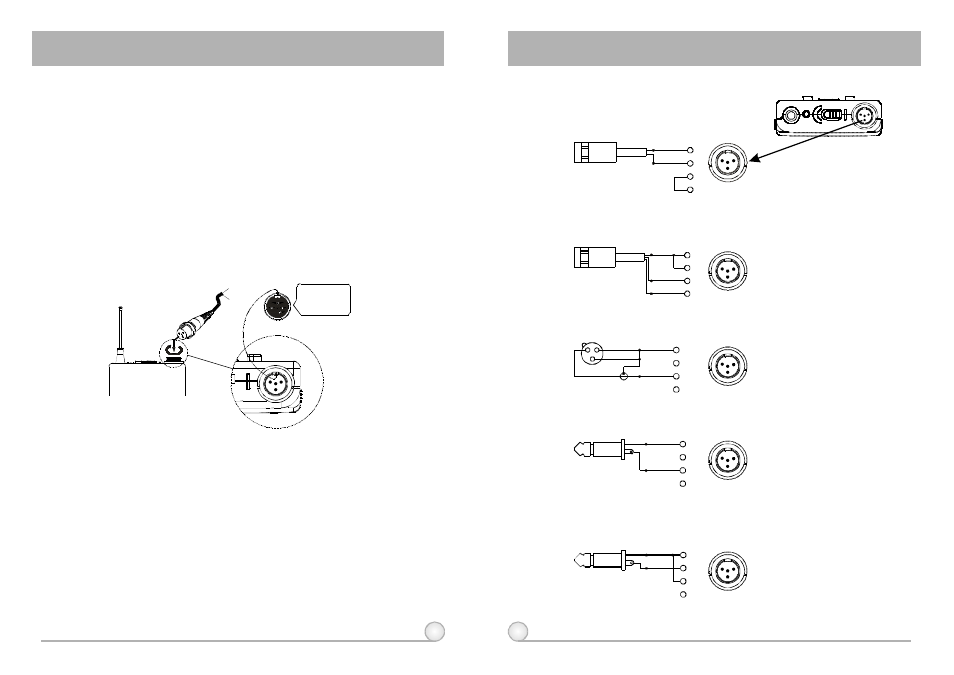 Belt pack transmitter, Af 4-pin input connection methods, Operating instructions | MIPRO act707s-ii(2ce149)b User Manual | Page 13 / 14