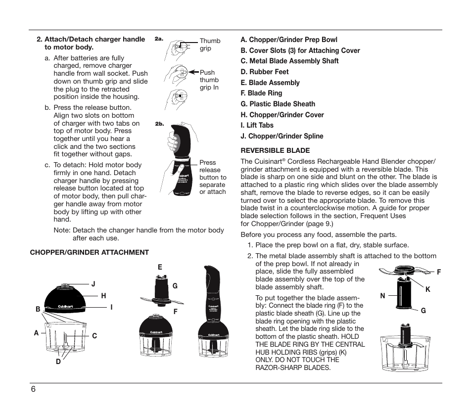 Cuisinart CSB-78 User Manual | Page 6 / 13