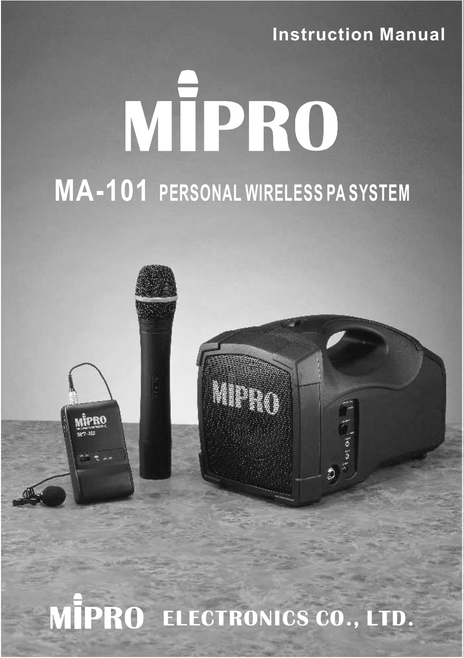 MIPRO ma101 User Manual | 15 pages