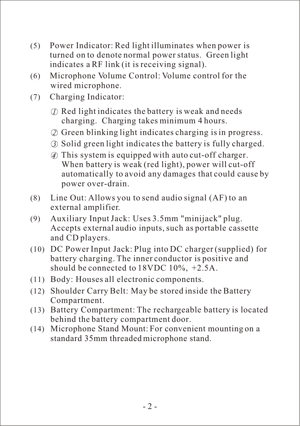 MIPRO ma101 User Manual | Page 5 / 15