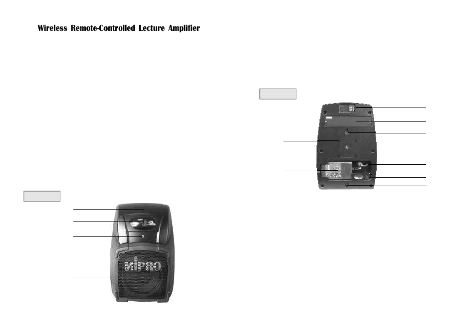 Wireless remote-controlled lecture amplifier | MIPRO ma101act(2ce132) User Manual | Page 2 / 7