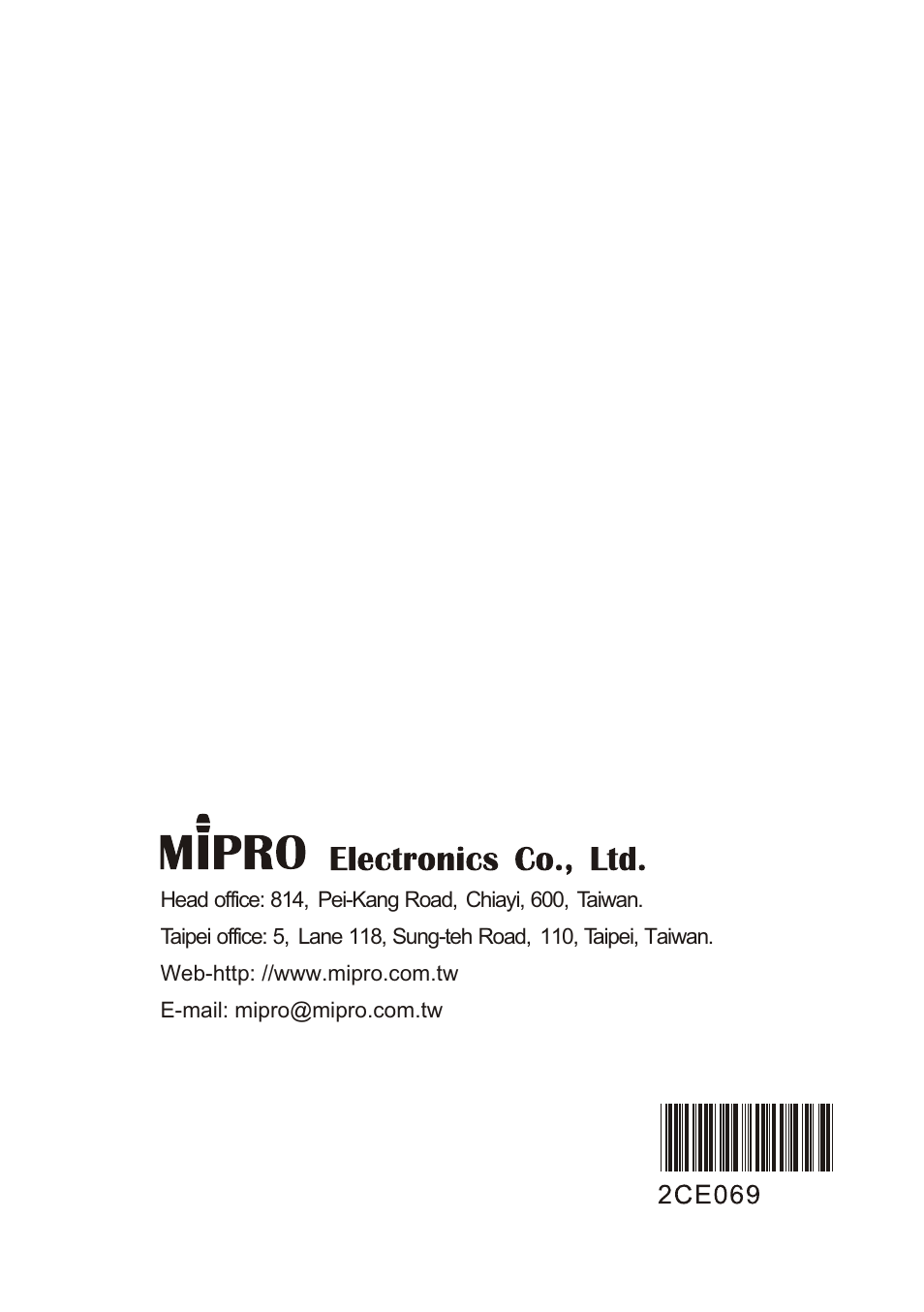 MIPRO ma101c User Manual | Page 2 / 11