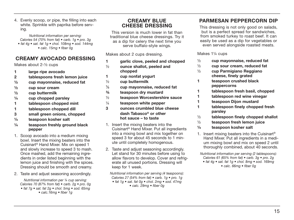 Cuisinart Power Advantage HM-90S User Manual | Page 15 / 33