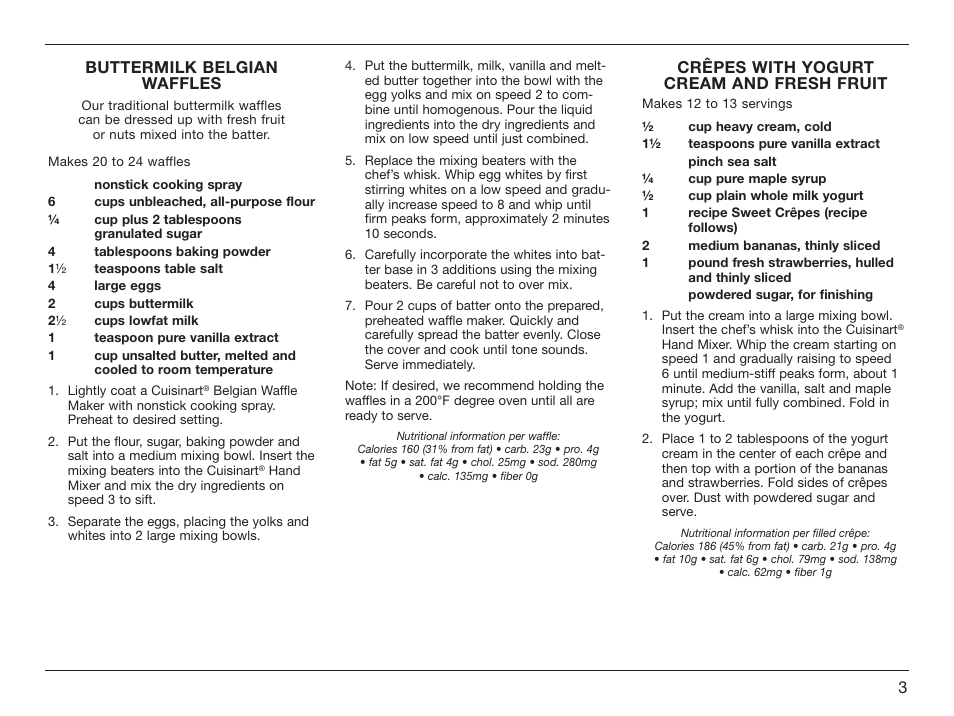 Cuisinart Power Advantage HM-90S User Manual | Page 3 / 33