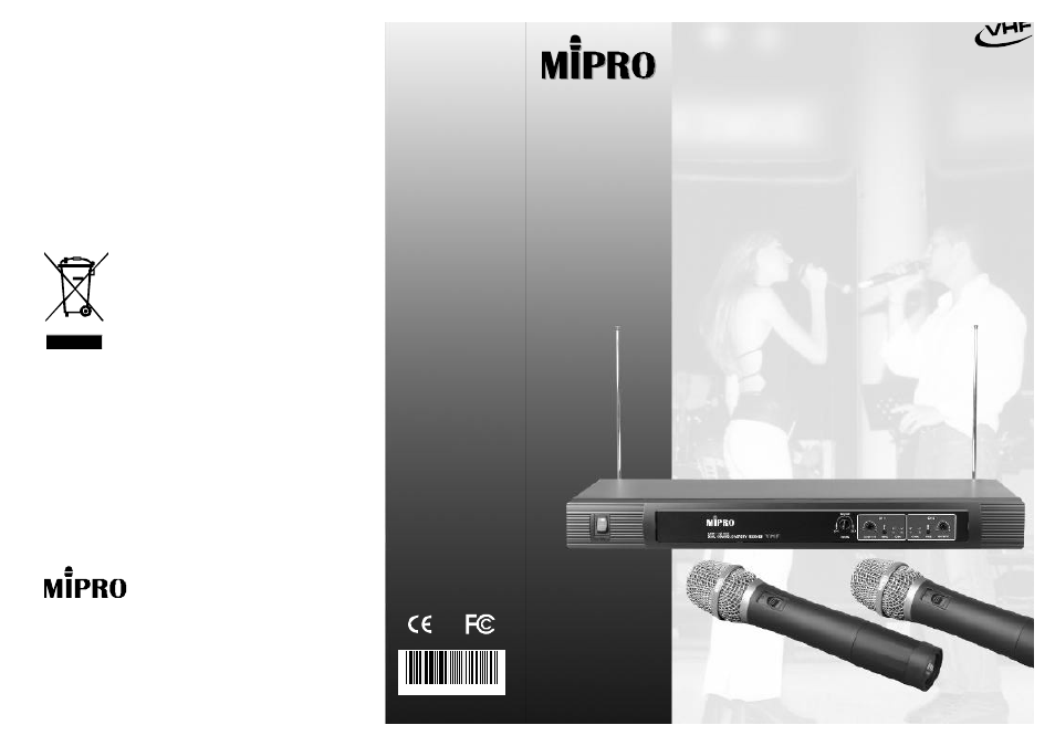 MIPRO mr123da(2ce229) User Manual | 9 pages