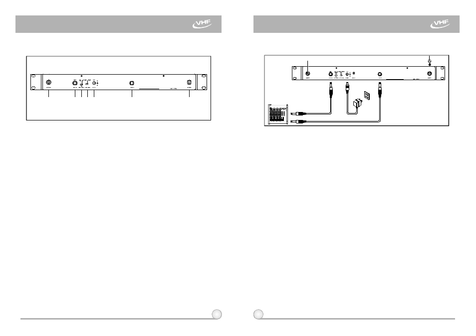 Dual channel wireless receiver | MIPRO mr123da(2ce229) User Manual | Page 3 / 9