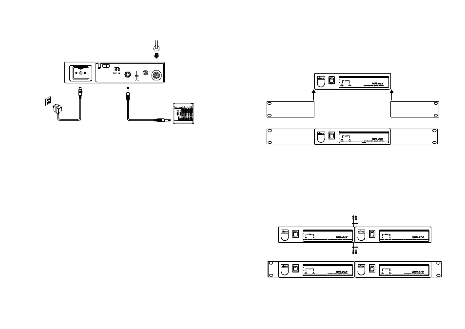 Two 19/2-inch units receiver installation, Installation of the receiver | MIPRO mr515(2ce095) User Manual | Page 3 / 8