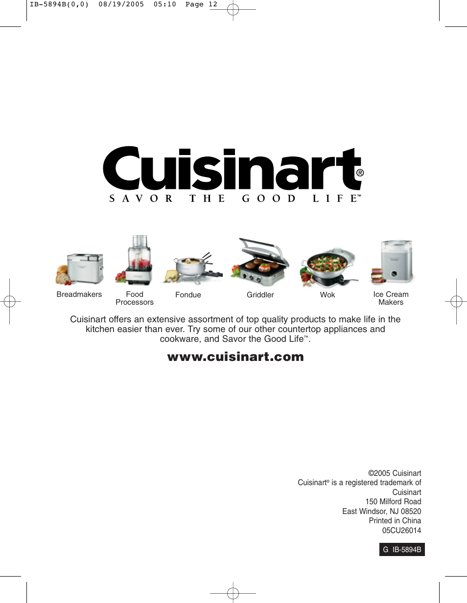 Cuisinart CPM-800 User Manual | Page 12 / 13