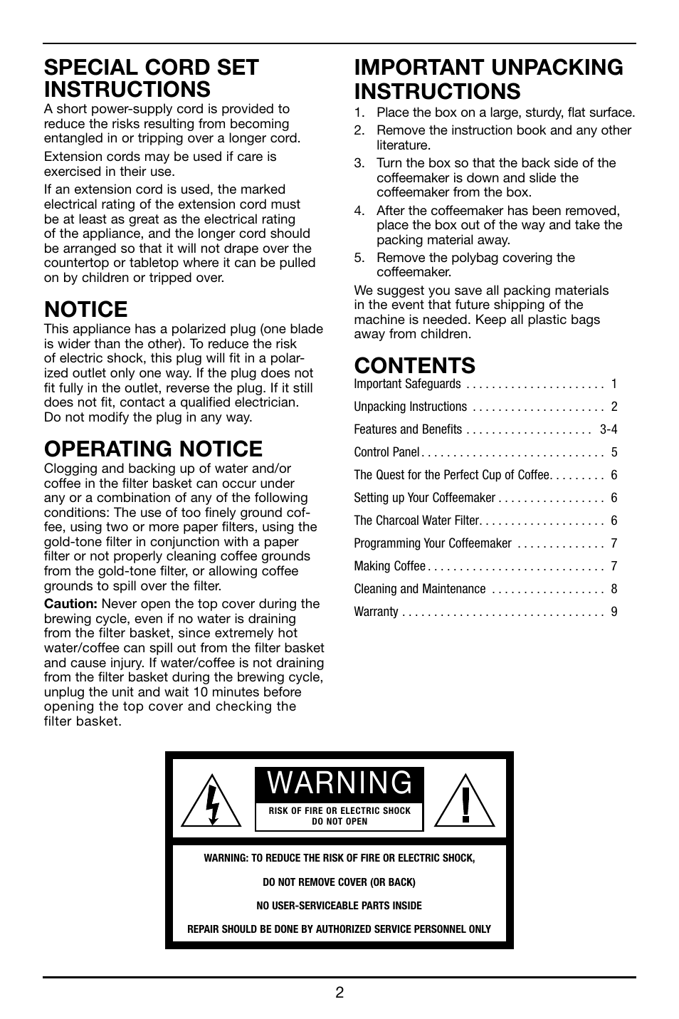 Cuisinart DCC-3000 User Manual | Page 3 / 12